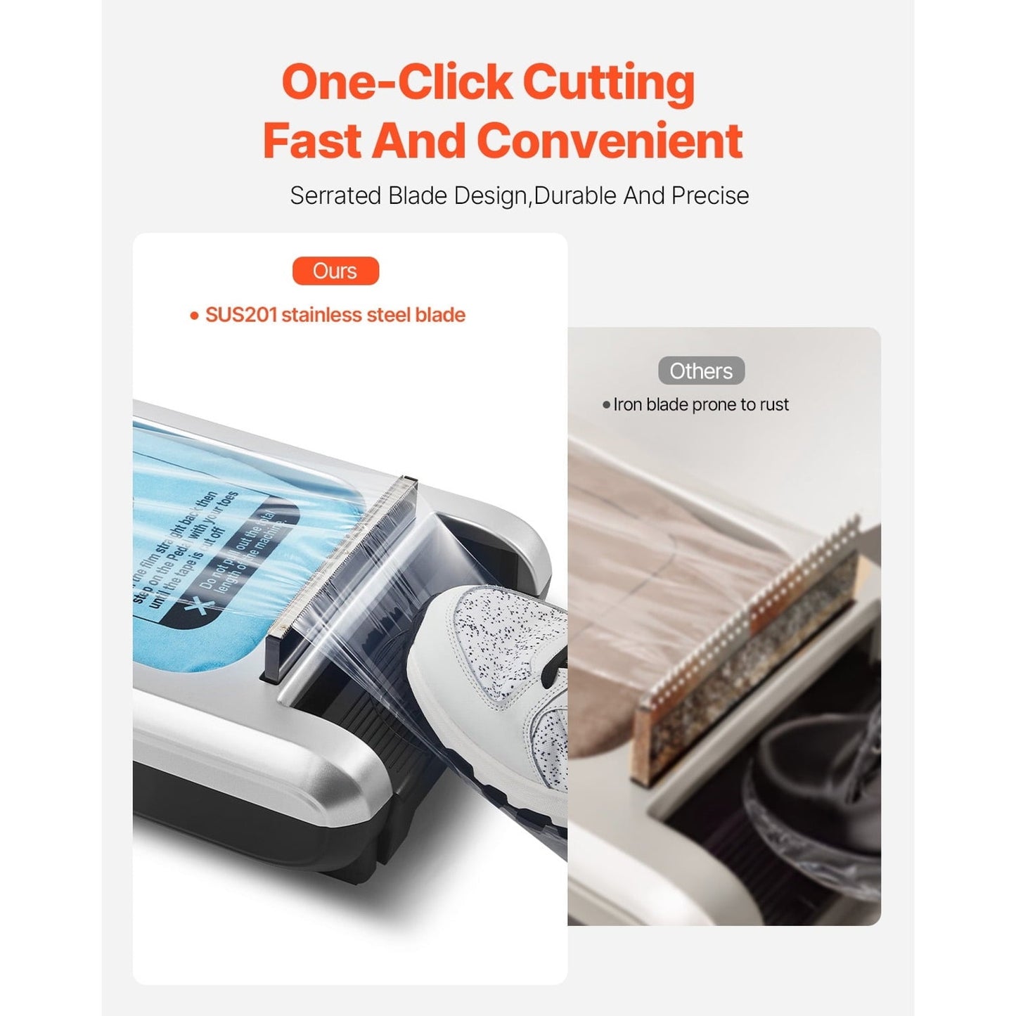 Automatic Shoe Cover Dispenser, Hands-Free with 600 Covers (Silver)