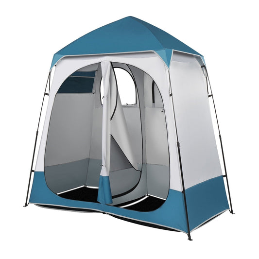 Pop-Up Privacy -Double Shower & Changing Tent with Carry Bag – 7.5 Ft