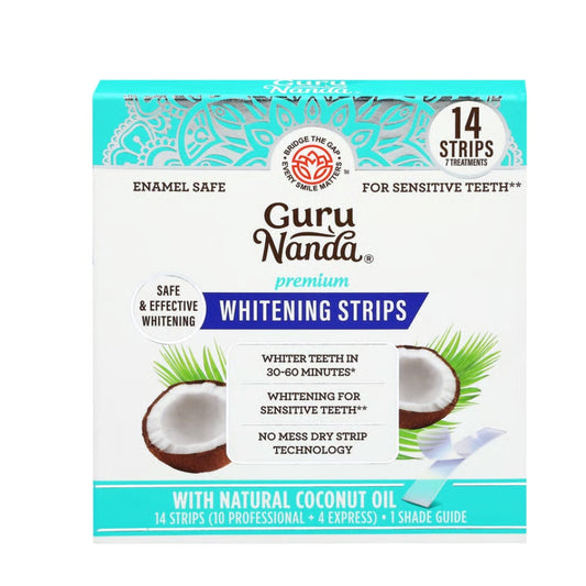 Lot of 4 GuruNanda Premium Whitening Strips 14 Strips Each Sealed