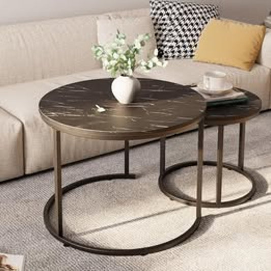 New in box, Round Nesting Coffee Table Set – 2 Pieces
