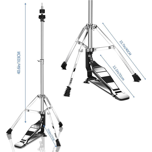 Tripod Hi-Hat Stand with Smooth Pedal & Tripod Legs