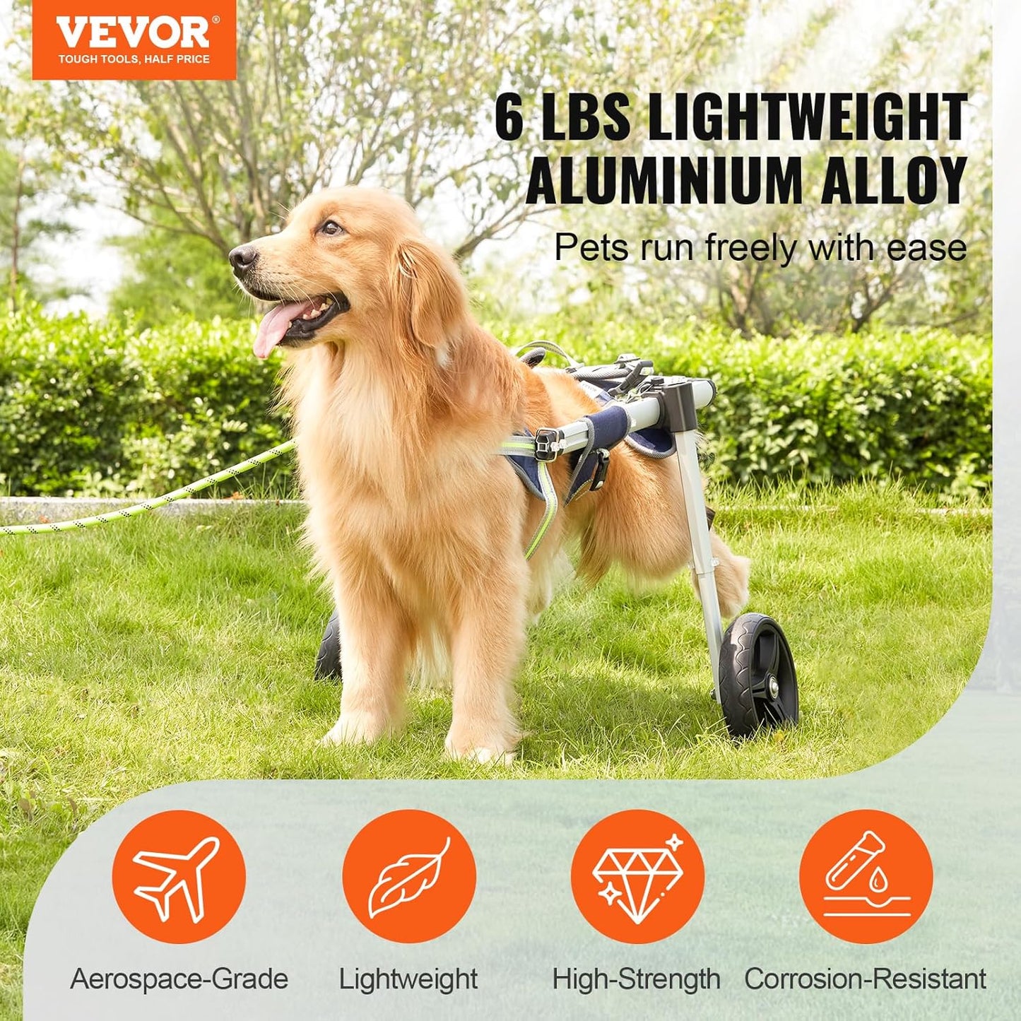 2-Wheel Dog Wheelchair