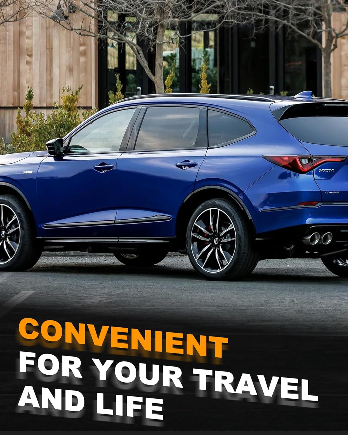 Snailfly Black Roof Rack Side Rails for Acura MDX 2022-2025 Cargo Carrier Luggage