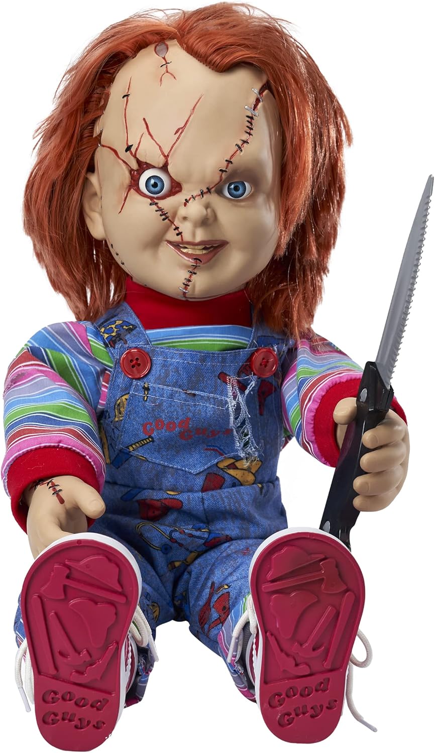 Spirit Halloween 24-inch Talking Chucky Doll - Officially Licensed Horror Collectible