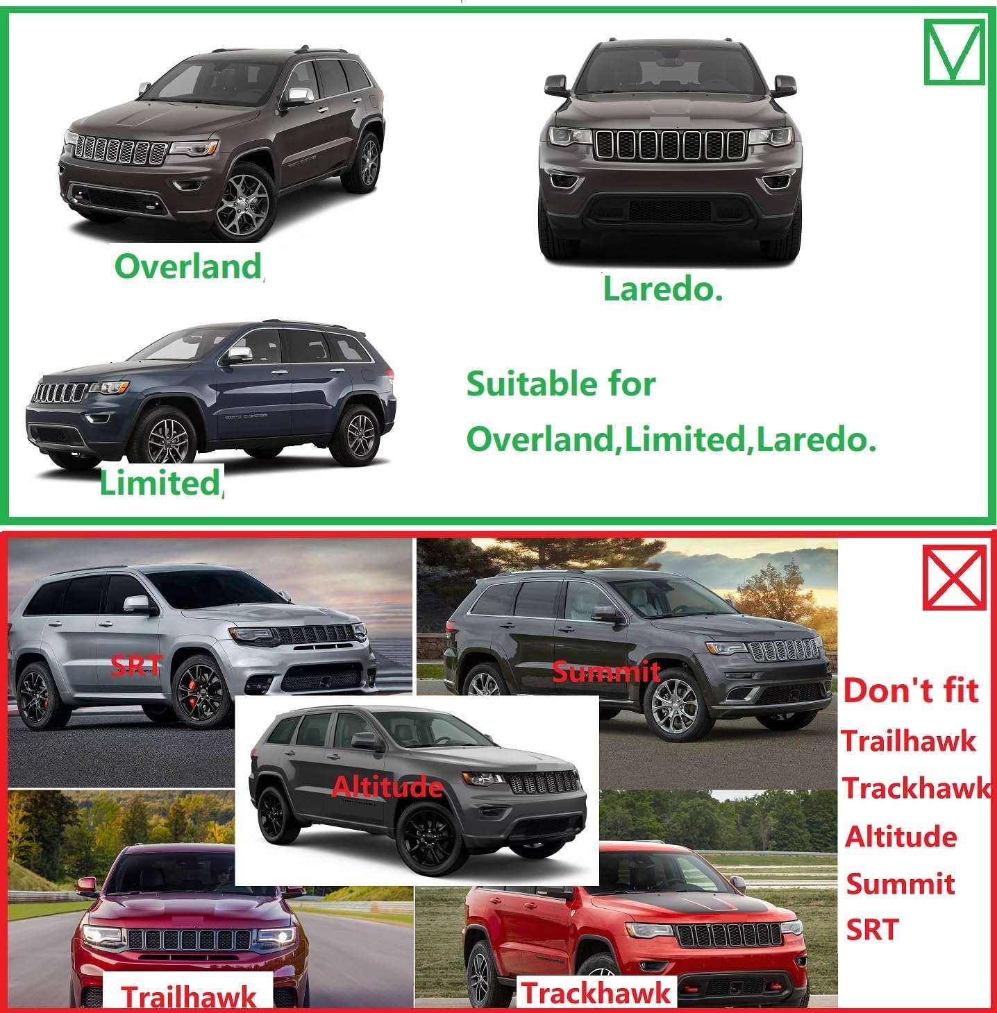 Rugged 5.5" Stainless Steel Running Boards for Jeep Grand Cherokee 2011-2021