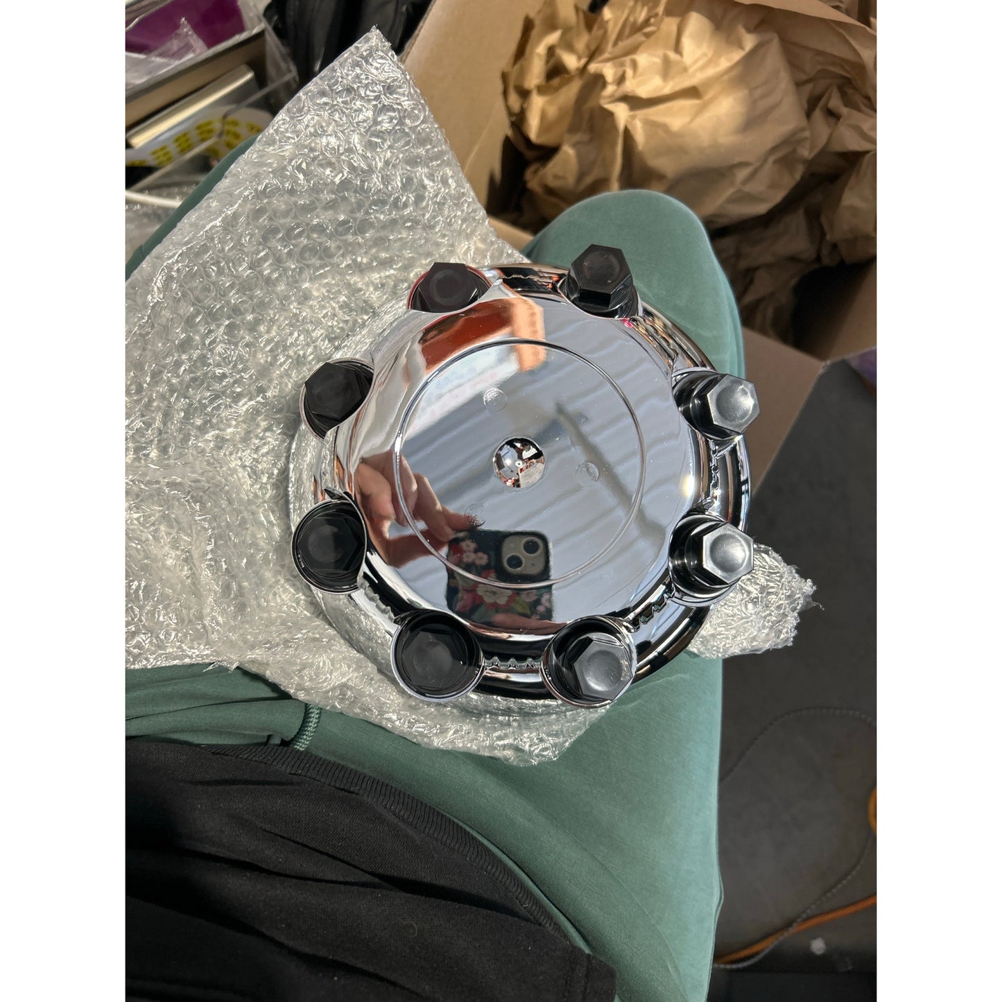 Chrome 8-Lug Center Wheel Caps — Fits Ford Super Duty 8×170 mm (F-250 / F-350)