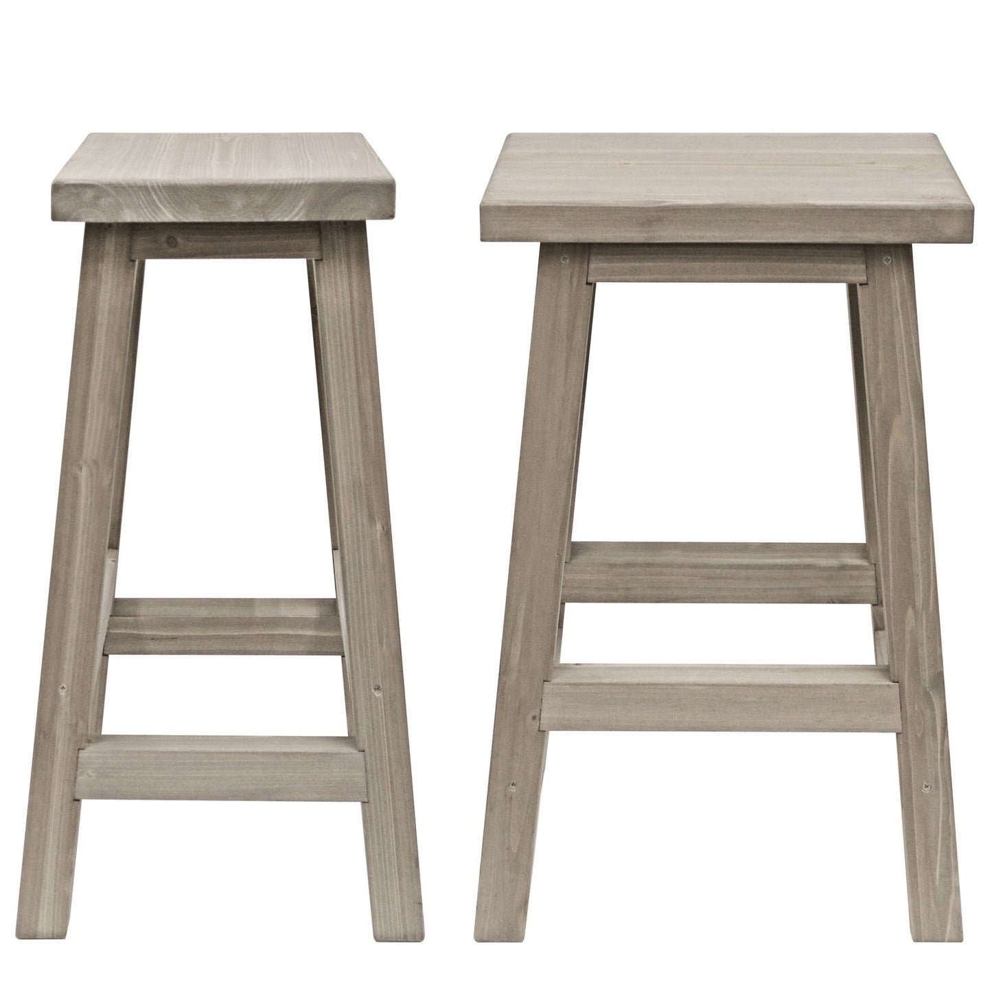 NEW Saddle Style Outdoor Bar Stools - Cedar (Set of 2)