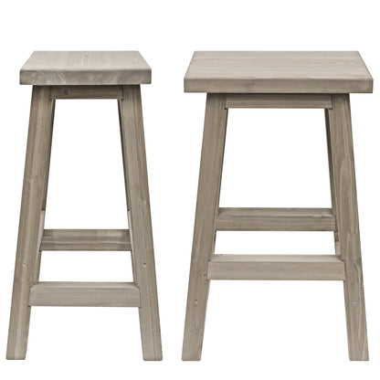 NEW Saddle Style Outdoor Bar Stools - Cedar (Set of 2)