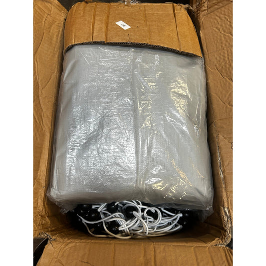 20 X 20 Ft Carport Replacement Canopy Cover With Sidewalls And Ball Bungees