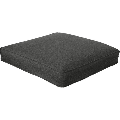 Outdoor Chair Cushion Set Polyester All Weather Charcoal Grey Black