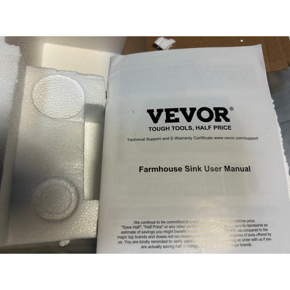 VEVOR 36-Inch Stainless Steel Farmhouse Workstation Sink