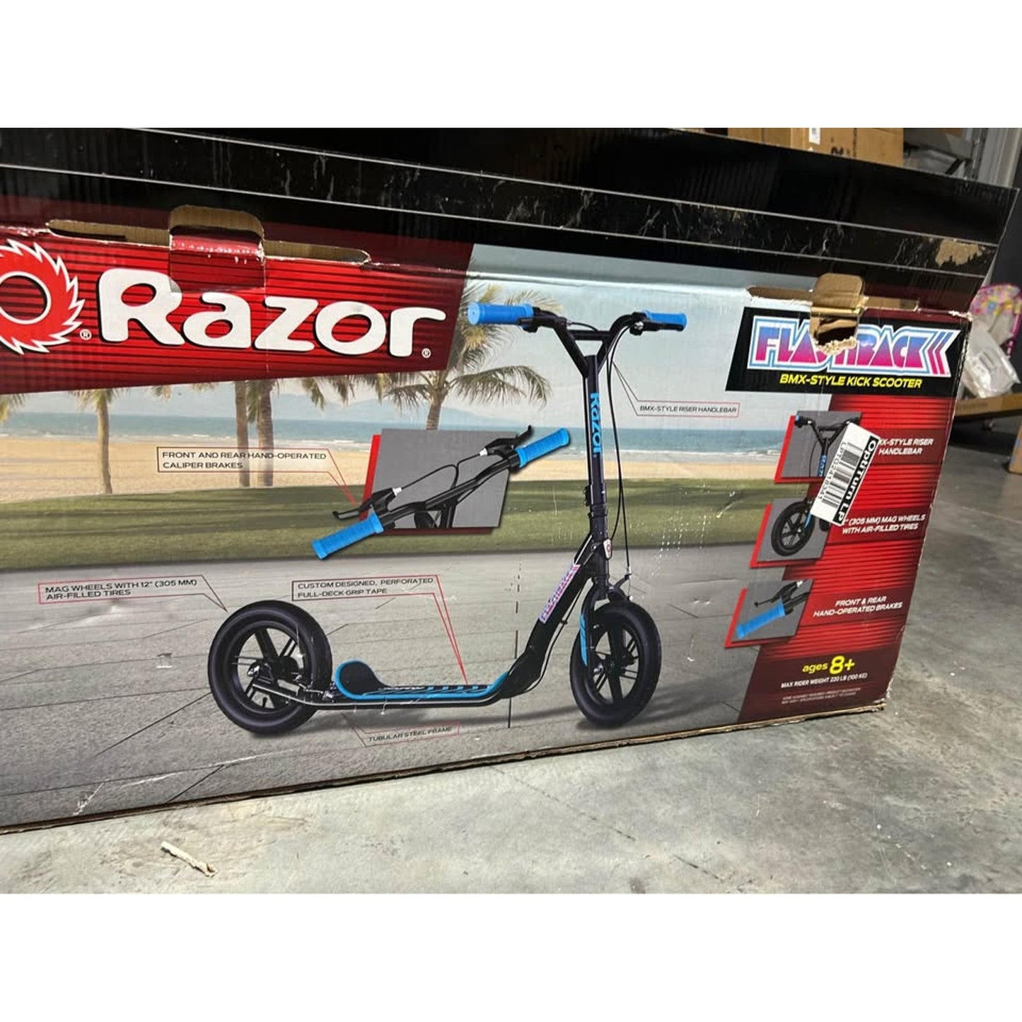 Razor Flashback Kick Scooter – 12" Mag Wheels- BMX style- New in box.