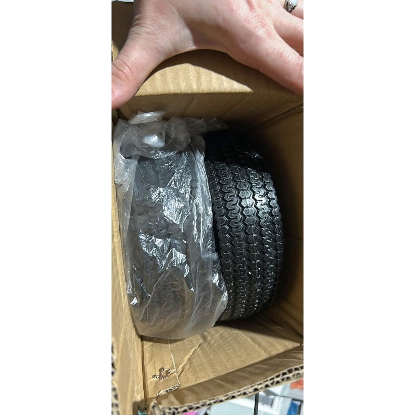 2.50–4 Pneumatic Utility Tire Set w/ 6202RS Bearings – New in Box