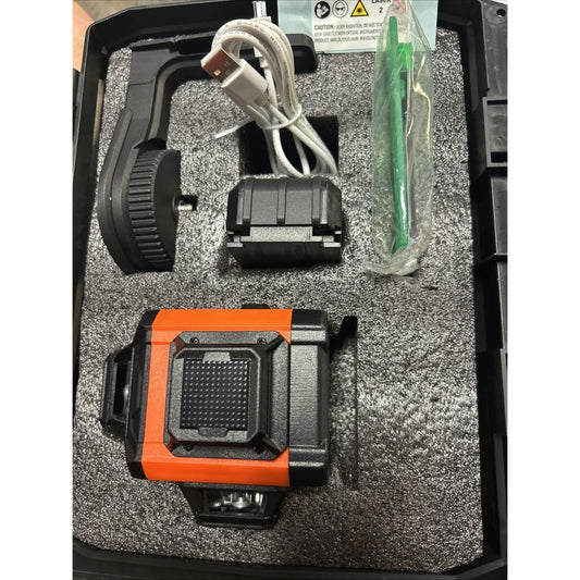 100ft Self Leveling Laser Level - Green 3 x 360° Cross Line Laser