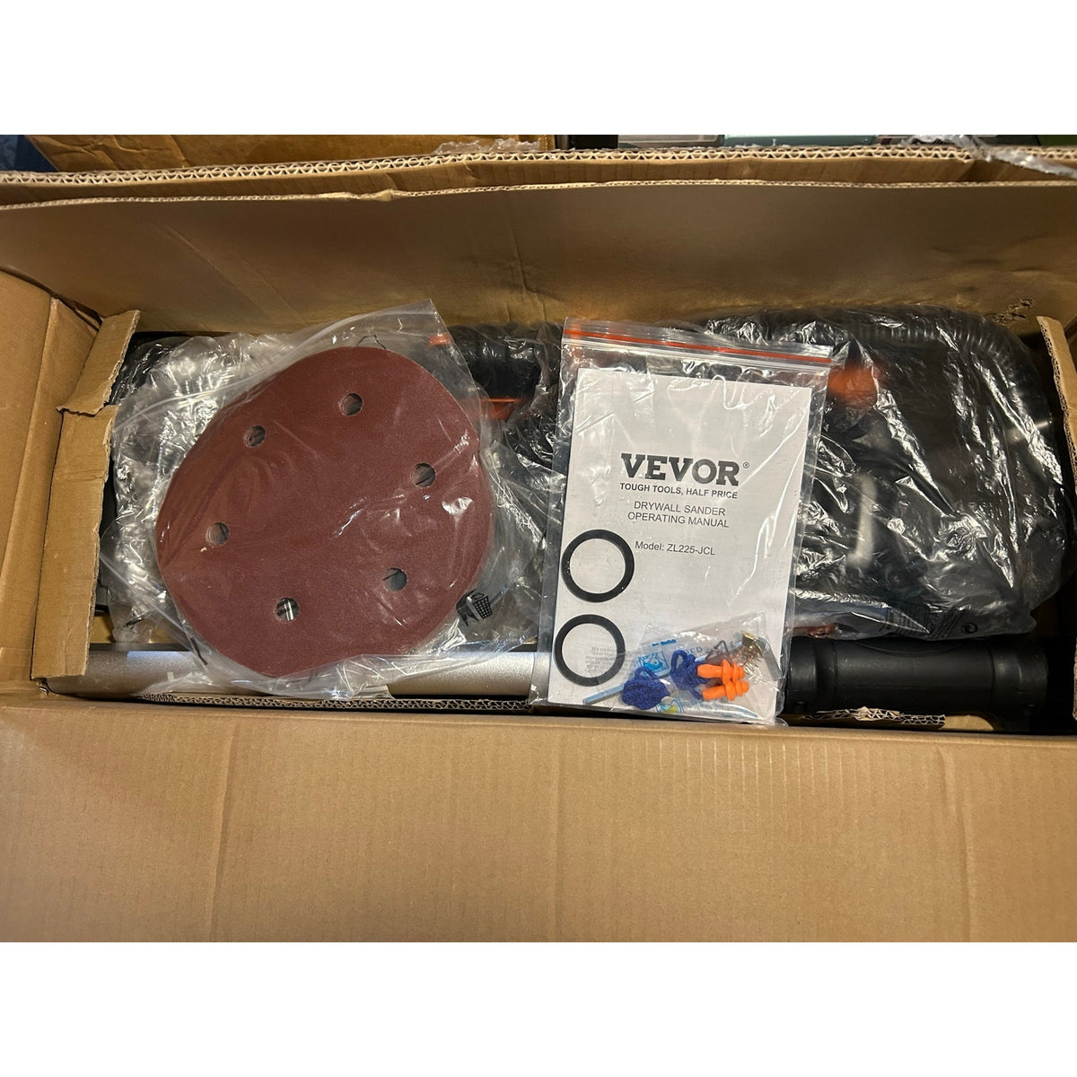 VEVOR 900W Drywall Sander with Dust Collection & LED Lights