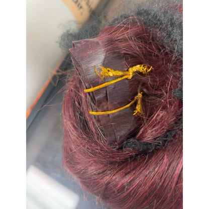NEW Irresistible Me 20" 160g Human Hair Clip-In Extensions - 99J Cherry Red