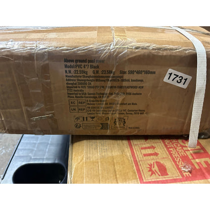 VEVOR 13x23 ft PVC Winter Pool Cover Fits 12x22 ft Inground Pool, New