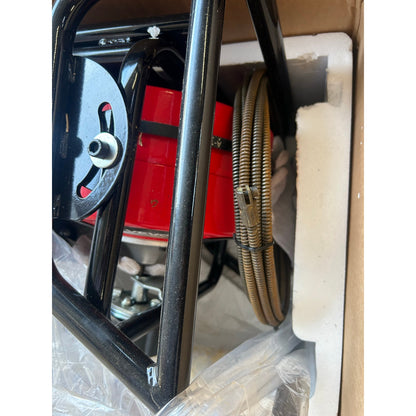 VEVOR 100 ft Auto-Feed Drain Cleaner, 3/8" Sewer Snake, Used