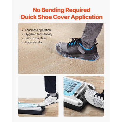 Automatic Shoe Cover Dispenser, Hands-Free with 600 Covers (Silver)