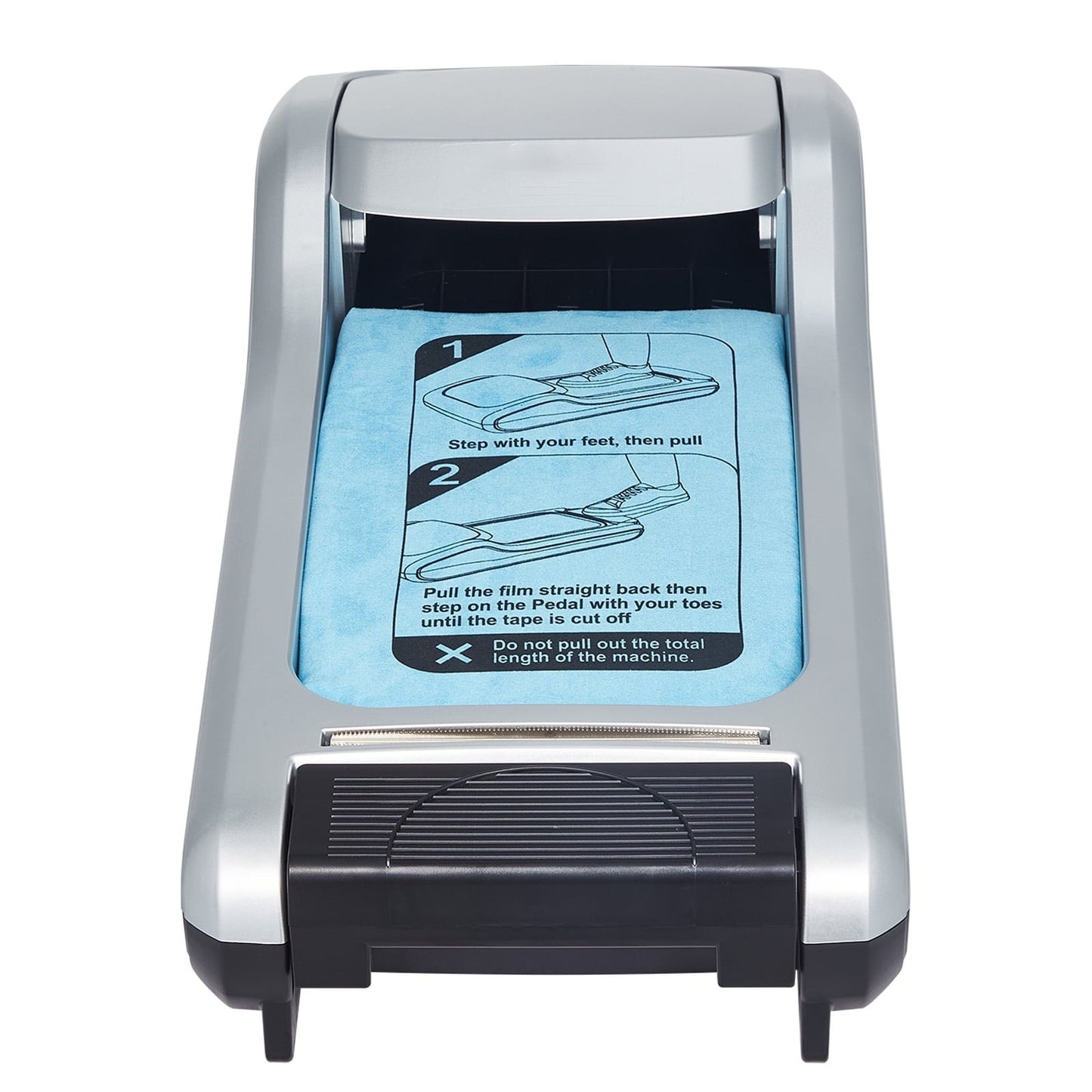 Automatic Shoe Cover Dispenser, Hands-Free with 600 Covers (Silver)