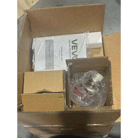VEVOR Ceiling Fan Light Kit 3-Light 3000K 750lm Pull Chain Replacement