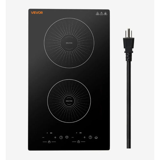 12" 2-Burner Induction Cooktop – 1800W, 110V