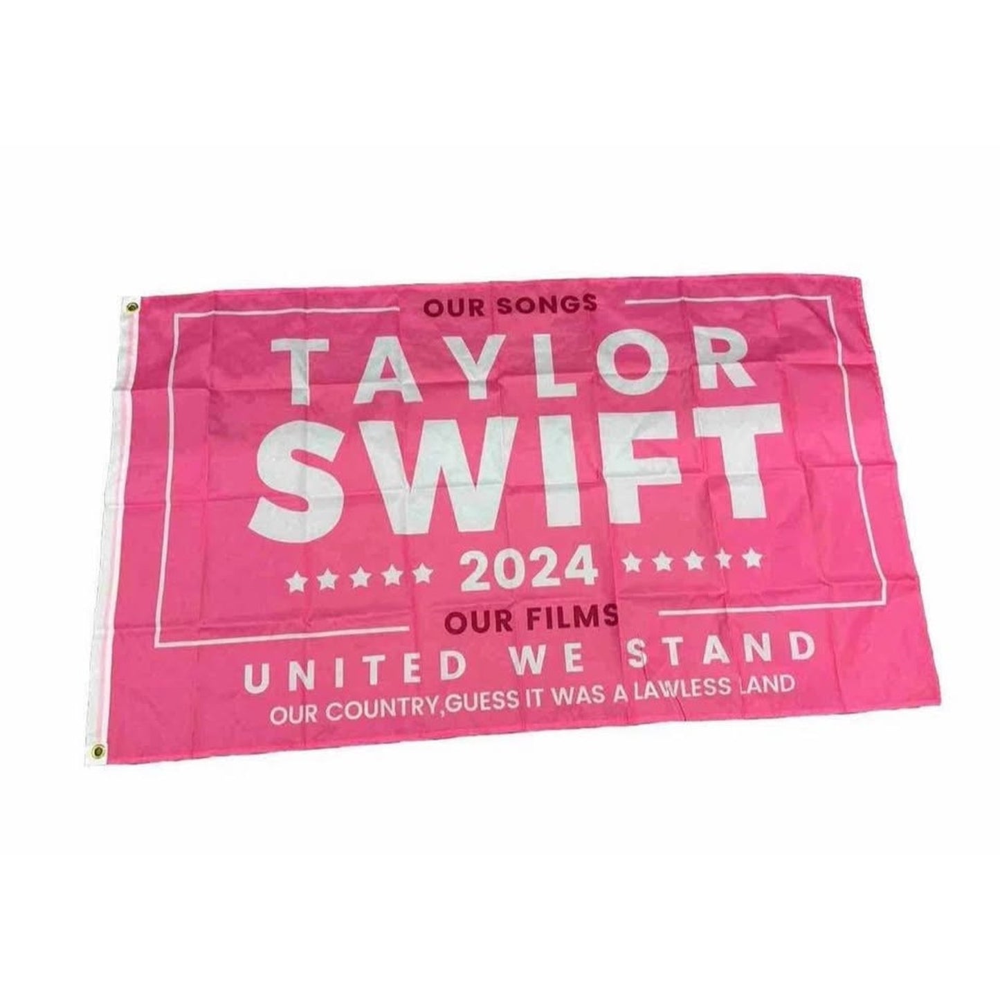 Taylor Swift Room Decor Flag 3x5 Pink 2024 Banner Lawless Land New