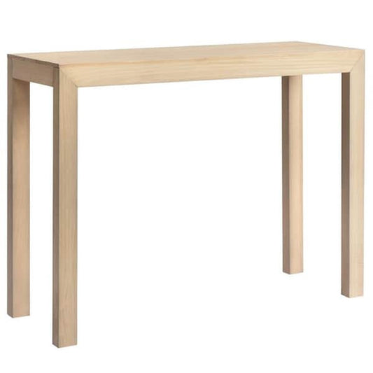 46-Inch Rectangular Entryway Console Table with Woodgrain Finish