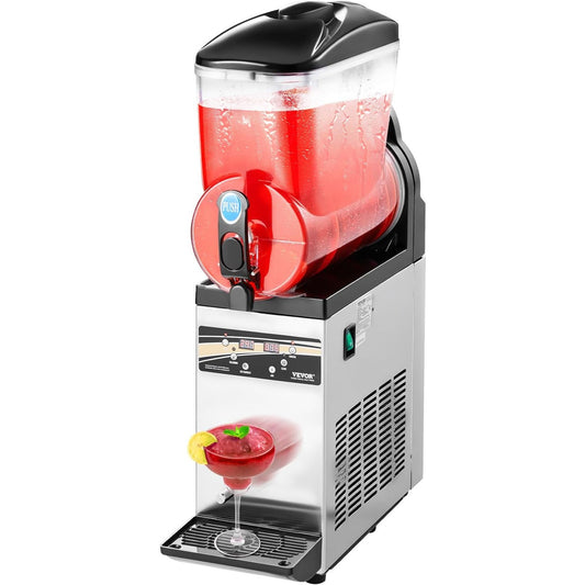15L Commercial Slushie Machine Frozen Drink Margarita Maker Single Tank