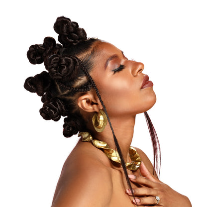 54" Pre-Extended Synthetic Braiding Hair – Chocolate Brown, Tangle-Free, Itch-Free