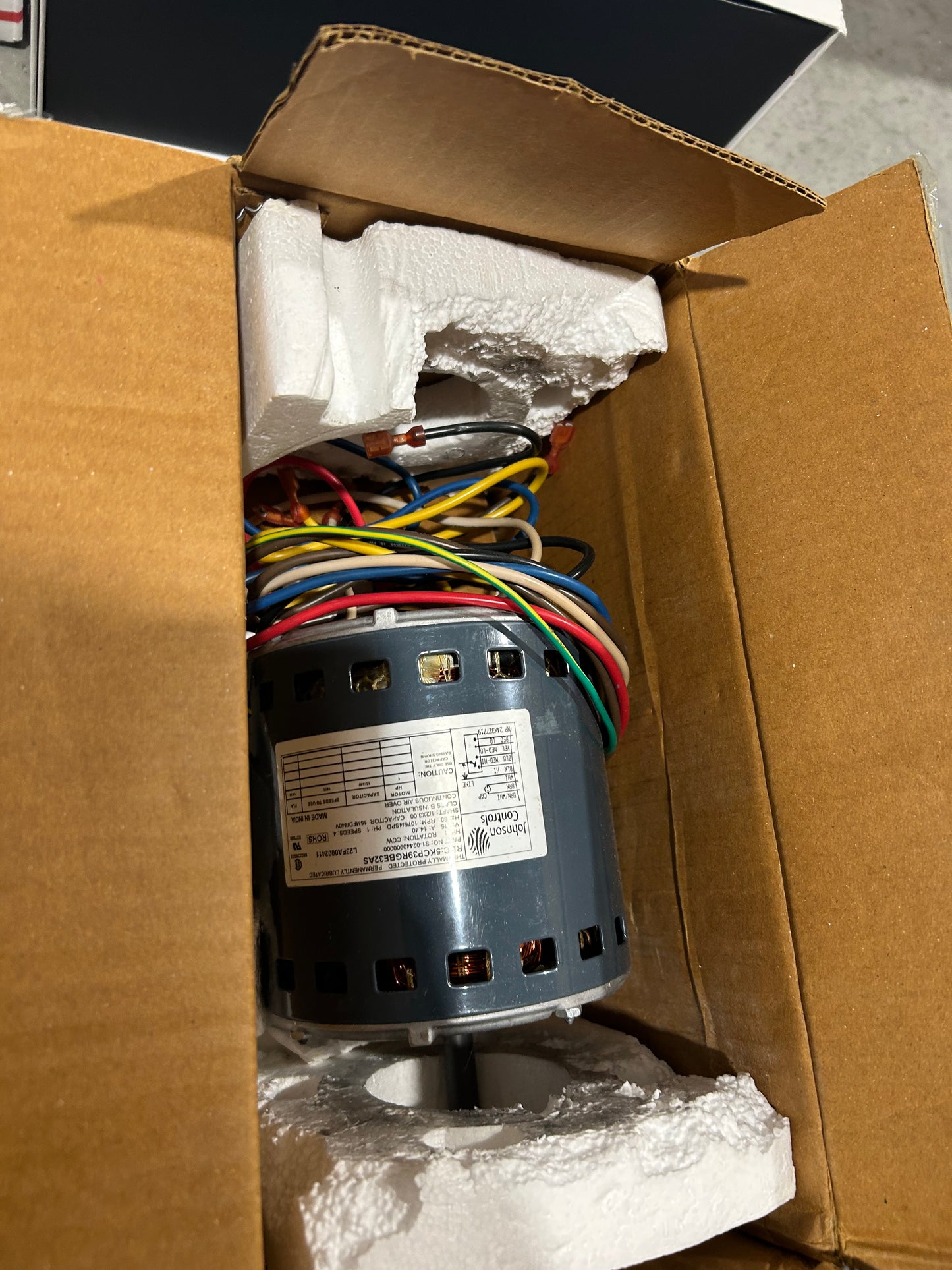 1/3 HP Blower Motor 115V 1075 RPM CCW for Refrigeration Replacement