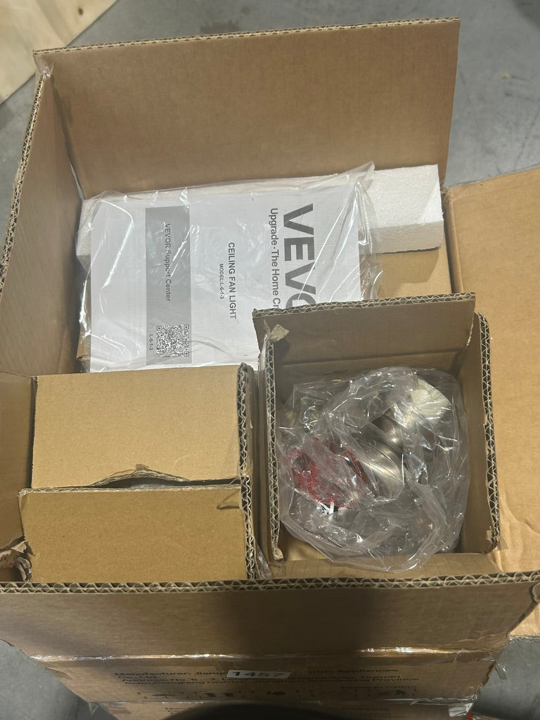 VEVOR Ceiling Fan Light Kit 3-Light 3000K 750lm Pull Chain Replacement