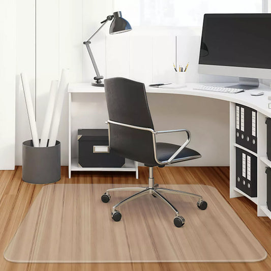 47"x47" PVC Chair Floor Mat – Home Office Carpet Protector
