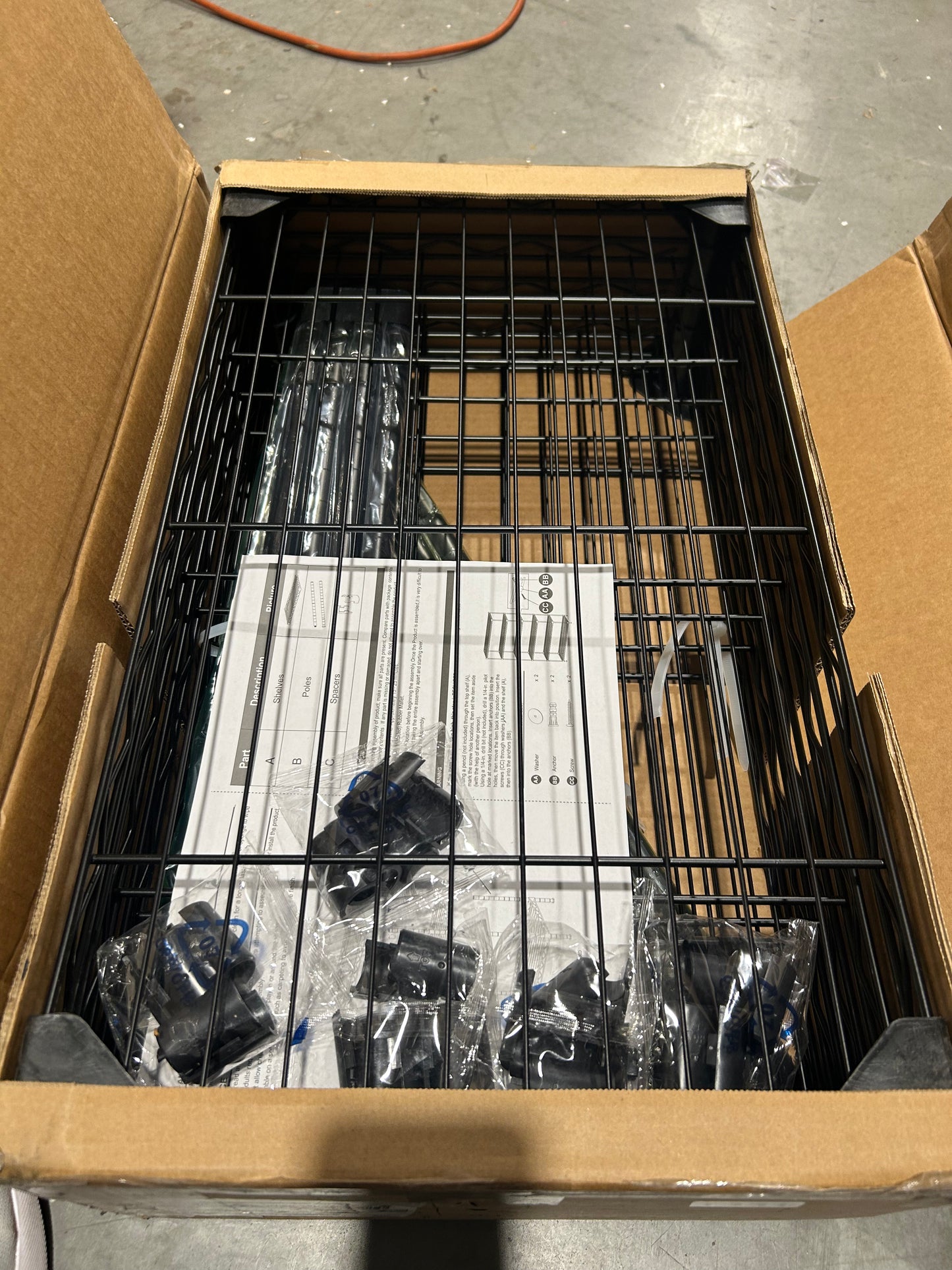 5-Tier Heavy-Duty Wire Shelving Unit, Adjustable Metal Storage Rack