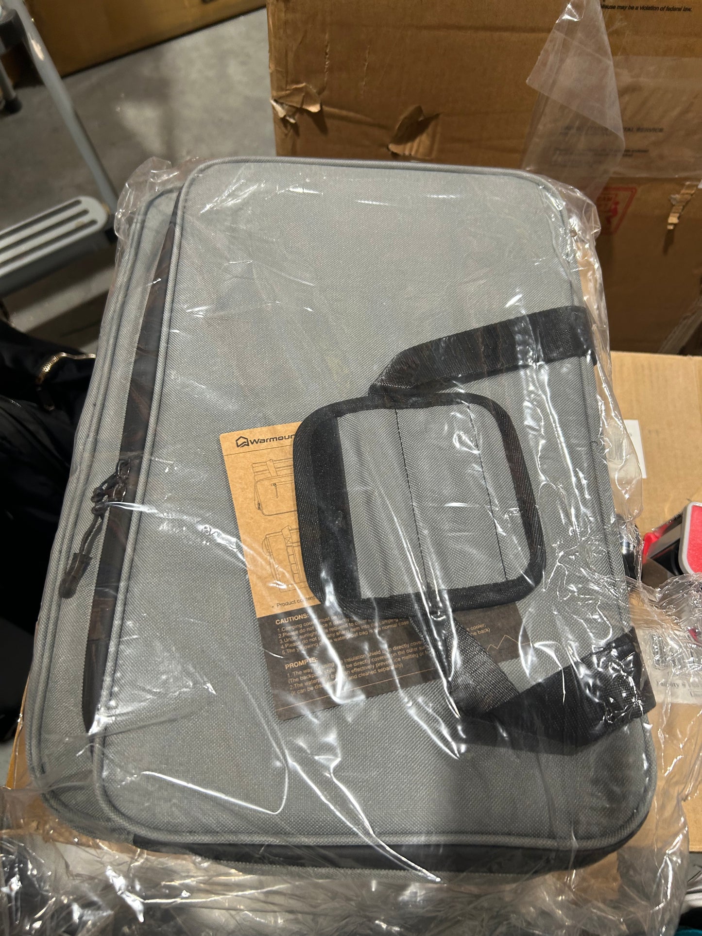 48 Can Soft Cooler Bag- Insulated, Leakproof, Brand new in Grey