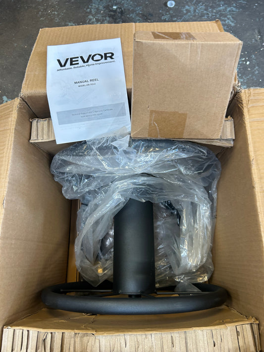 VEVOR Wall-Mount Garden Hose Reel, Holds 200 Ft of 5/8" Hose