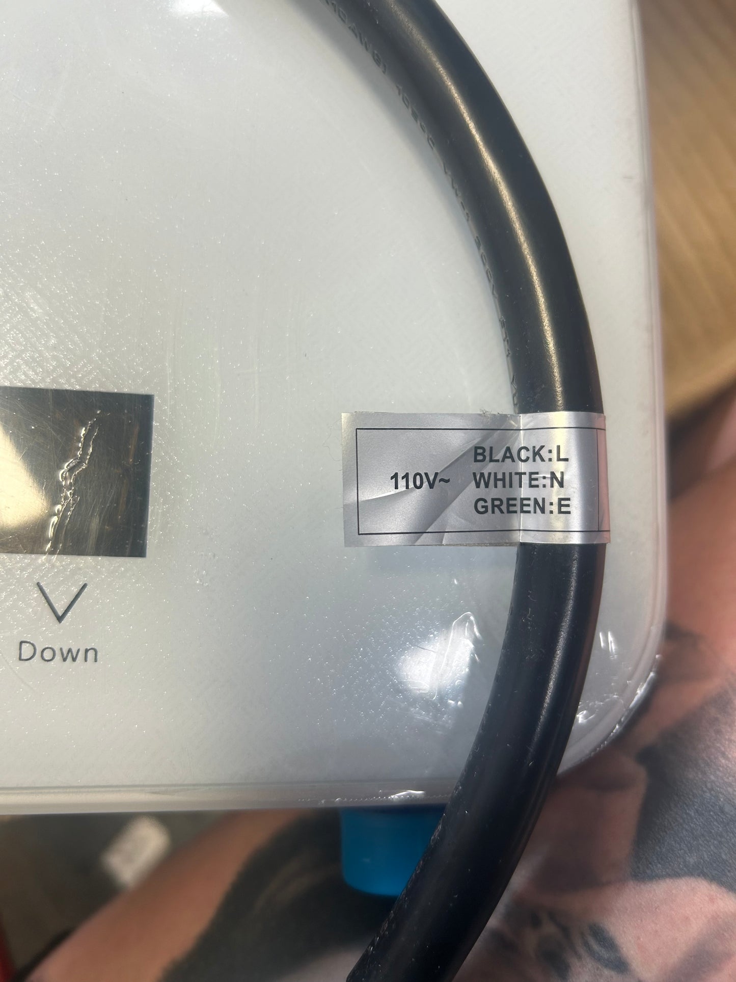 4000W Electric Tankless Water Heater, 110V Hardwired, White