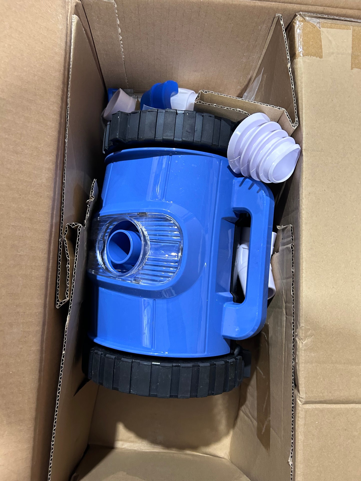 Automatic Suction Side Pool Cleaner 40ft Hose Light Blue