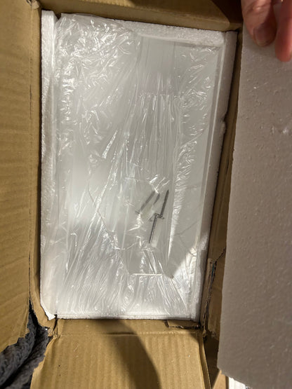 Acrylic Trash Bag Dispenser w/ Wall Mount Roll Holder