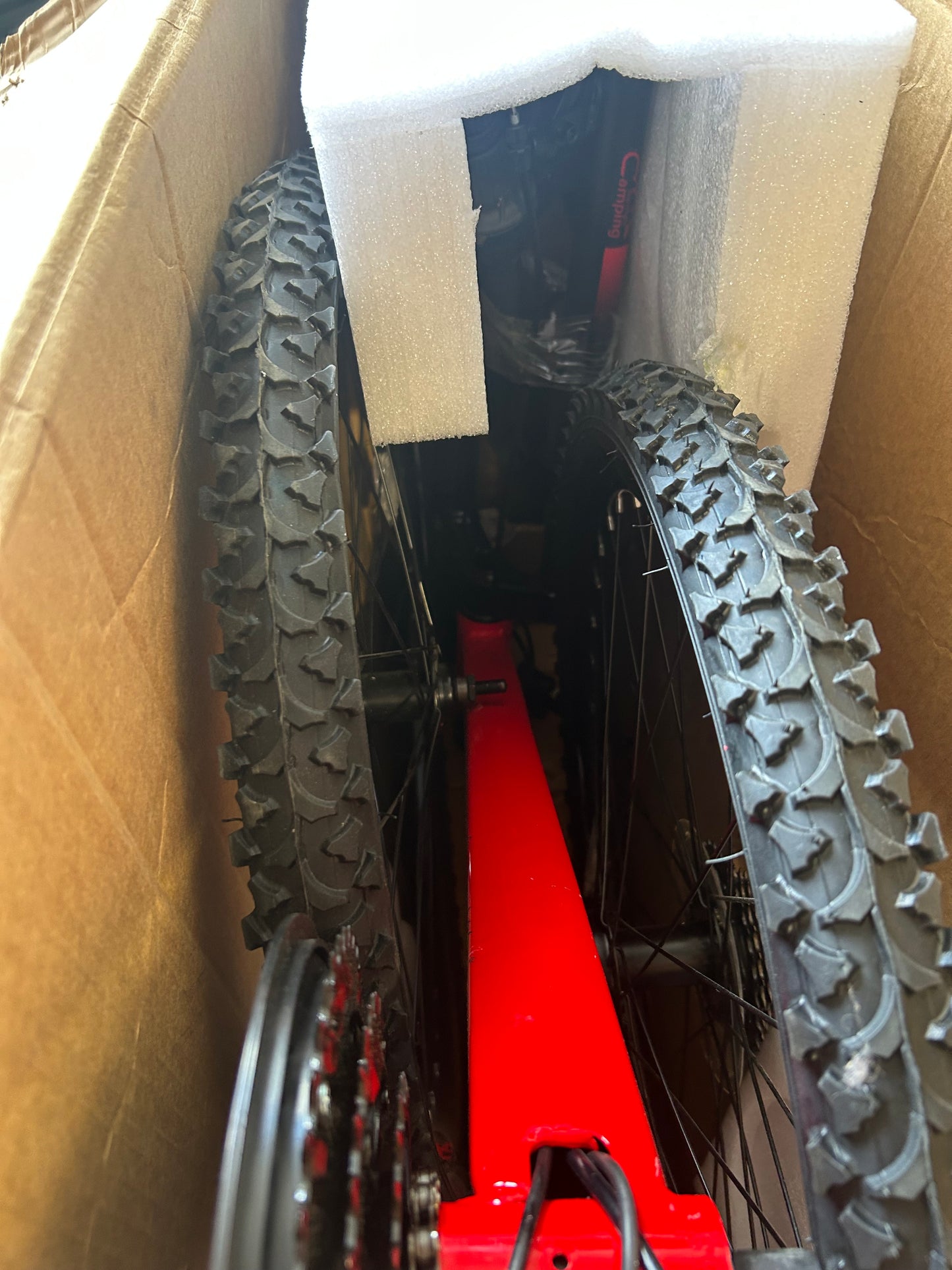 New 24in Mountain Bike 21-Speed Disc Brakes, Red