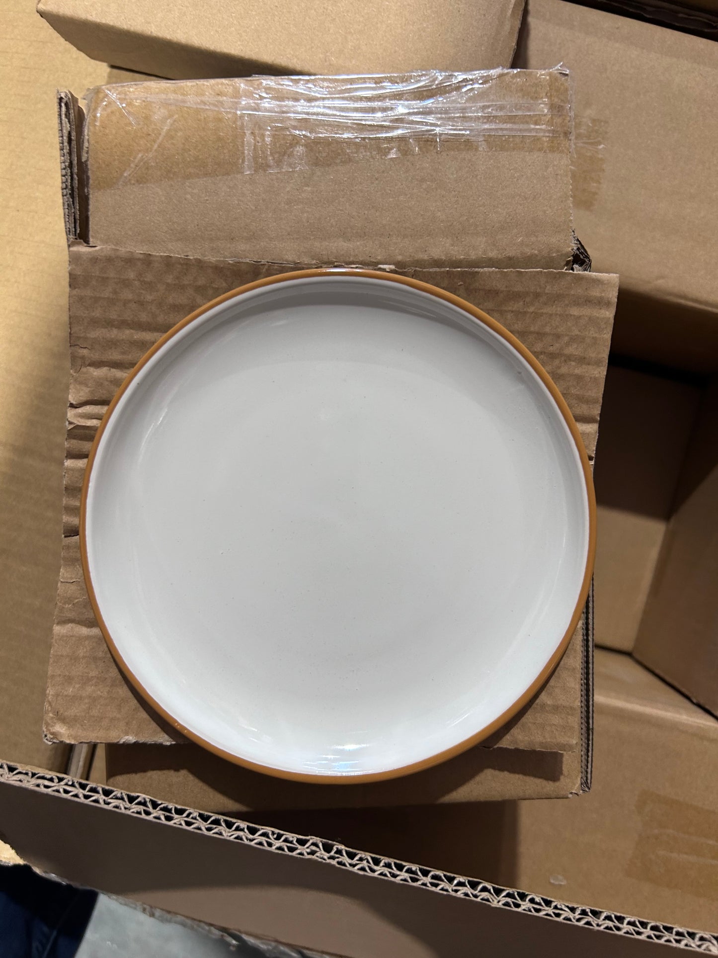 Ceramic Dinnerware Set 32 Piece Service For 8 White