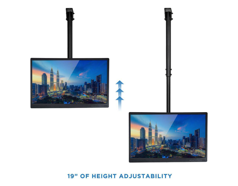 Mount-It! MI-509L Full Motion Ceiling TV Mount – Fits 32” to 70” Screens