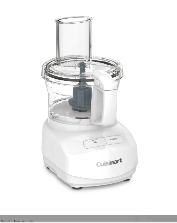 Cuisinart 7-Cup Food Processor – Classic White, Powerful & Compact Kitchen Prep Tool