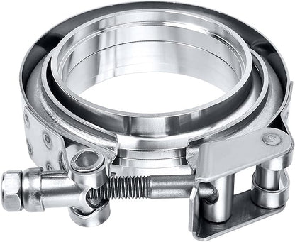 Stainless Steel V-Band Clamp Set – 2.5" or 3" Quick-Release, New in Box