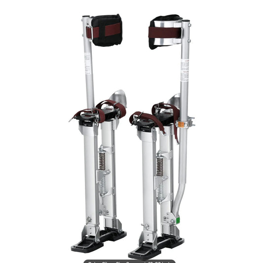 Adjustable Aluminum Drywall Stilts 18"-30" – Like New in Box
