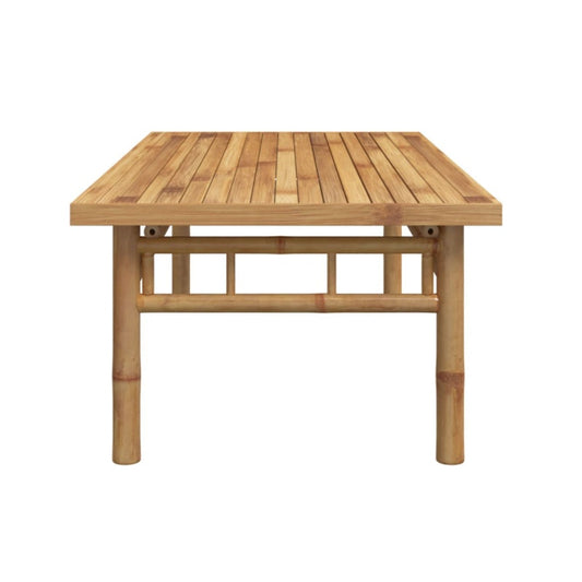 Natural Bamboo Coffee Table – Medium (43.3×21.7×13.8 in), Indoor/Outdoor