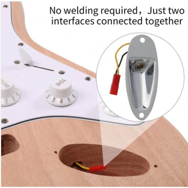 Build-Your-Own Glarry DIY GST Electric Guitar Kit –Unfinished Mahogany Body-New