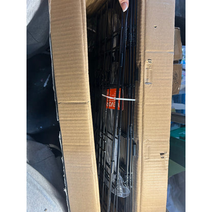 VEVOR 24″ Dog Playpen – 8 Panels with Top Cover, Black
