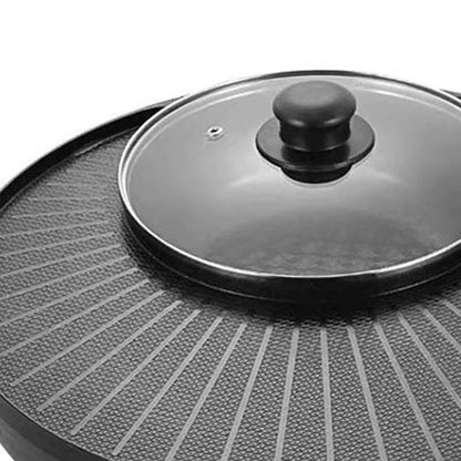 2-in-1 Smokeless Electric BBQ Grill & Hot Pot, 5.28QT Nonstick