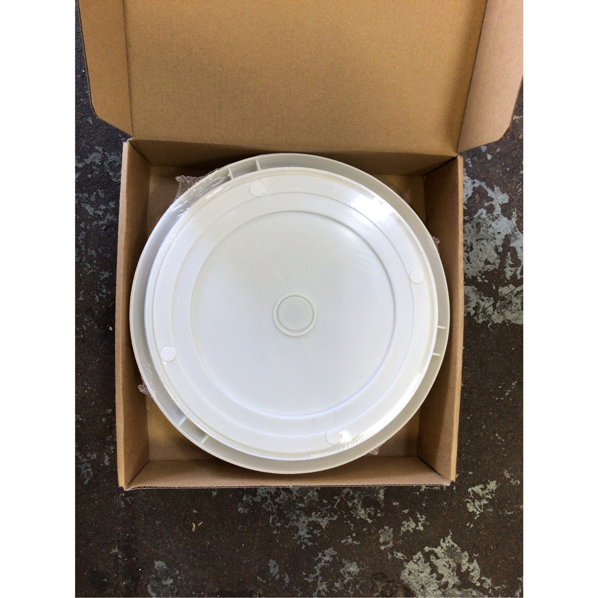3-Inch Lazy Susan Turntable Organizers, 2-Pack, White and Gray